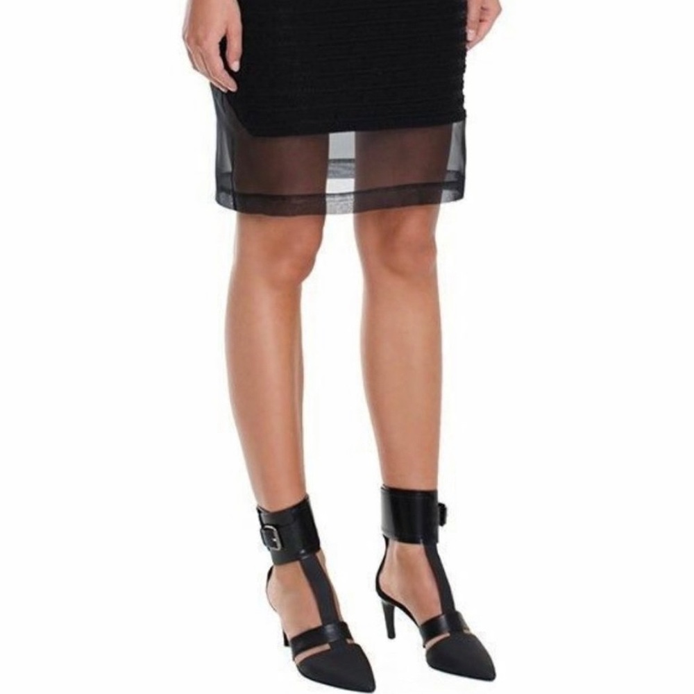 Tibi Liya Heels Leather Sandals Sz 38.5